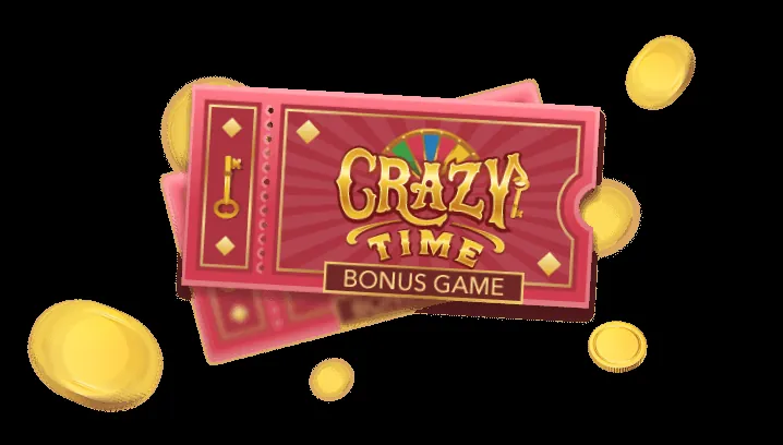 Crazy Time bonus game ticket coins